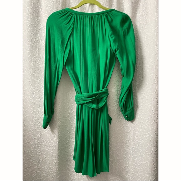 NWT Banana Republic Green Tie Dress - Size 0 - Picture 2 of 4